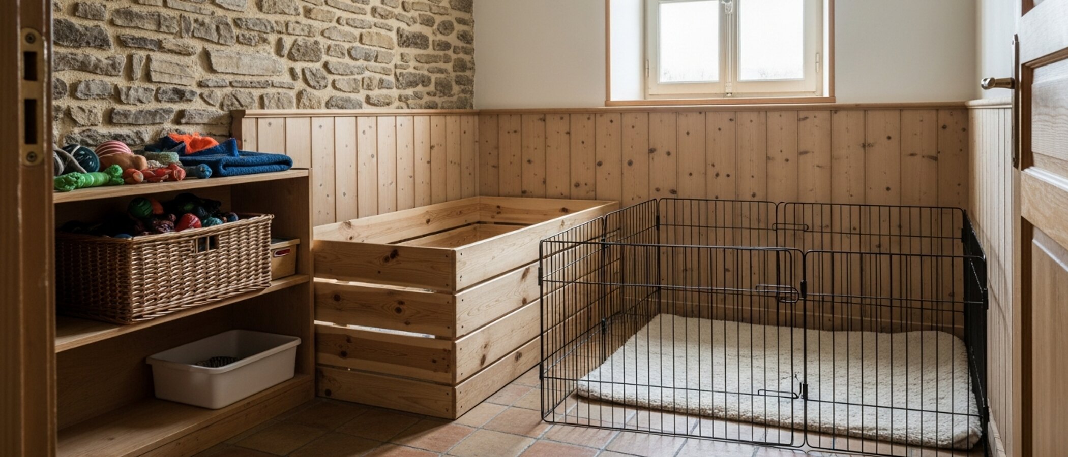 Un mètre ruban souple posé sur une table en bois clair, à côté d'un carnet ouvert où sont notés trois tours de poitrine, lumière douce de fin d'après-midi par une.